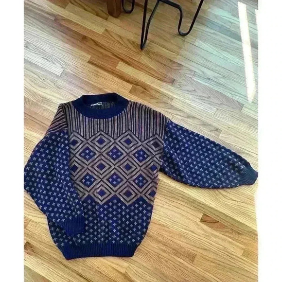 Vintage Grandpa Granola Girl oversized sweater fall gorpcore | SIZE S/M - Picture 2 of 7